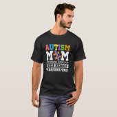 Rommelige Knot Autisme Moeder Die Held Groot Autis T-shirt (Voorkant volledig)