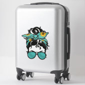 Rommelige Knot Levensstickers – Grappige Moedersti Sticker (Koffer)