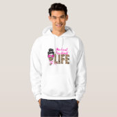Rommelige knot Luipaard Medisch assistente leven Hoodie (Voorkant volledig)