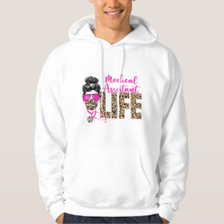 Rommelige knot Luipaard Medisch assistente leven Hoodie