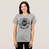 Rommelige Knot Redt Levens Gezondheidswerker Moede Tri-Blend Shirt (Voorkant volledig)