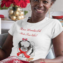 Rommelige & Schattige Shih Tzu Met Gingerbread Spe T-shirt