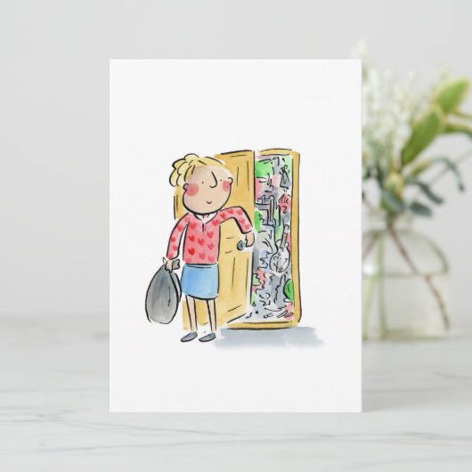 rommelige slaapkamer kaart (Staand voorkant)