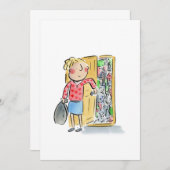 rommelige slaapkamer kaart (Voorkant / Achterkant)