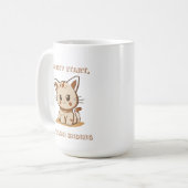 Rommelige Start, Stijlvol Einde Koffiemok (Voorkant links)