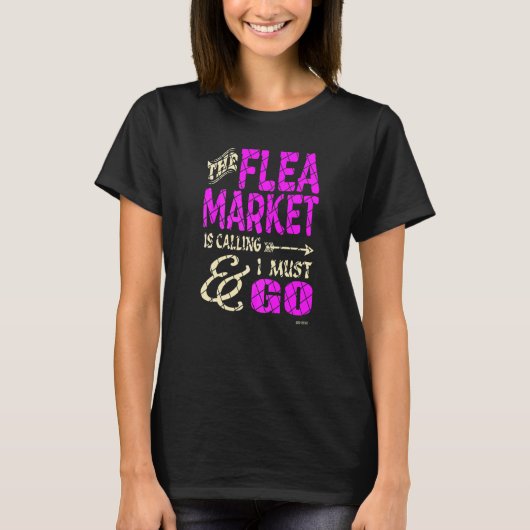 Rommelmarkt Is Aan Het Roepen T-shirt (Voorkant)
