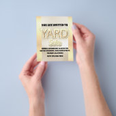 Rommelmarkt nep goud verkopen glitters flyer (Hand)