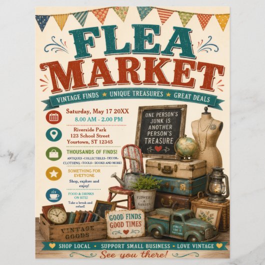 Rommelmarktposter Flyer (Voorkant)