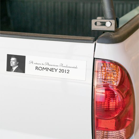 Romney 2012 bumpersticker (Op Truck)