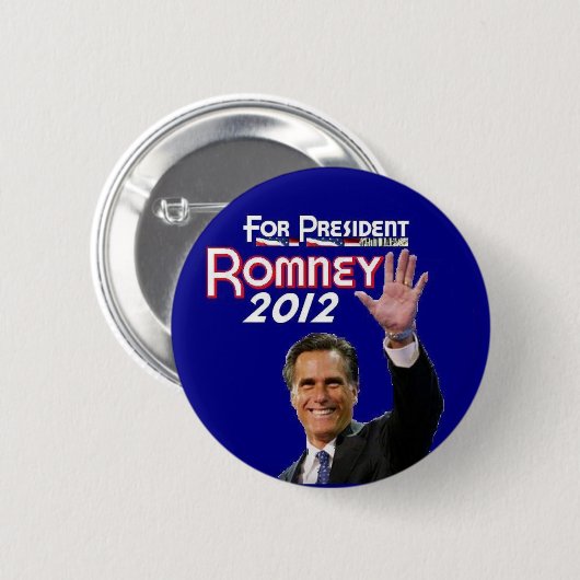 Romney 2012 ronde button 5,7 cm (Voorkant /achterkant)