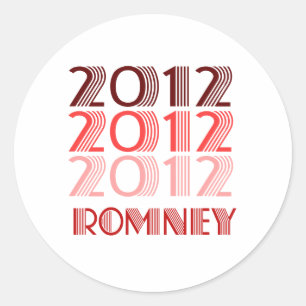 ROMNEY 2012 RONDE STICKER