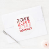 ROMNEY 2012  RONDE STICKER (Envelop)
