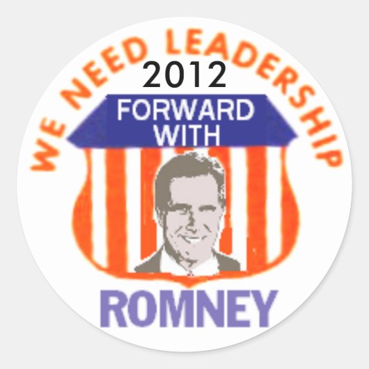 Romney 2012 Sticker (Voorkant)