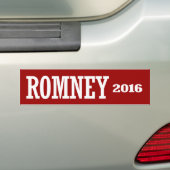 ROMNEY 2016 BUMPERSTICKER (Op auto)