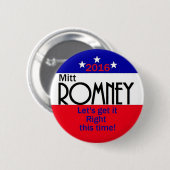 Romney 2016 ronde button 5,7 cm (Voorkant /achterkant)