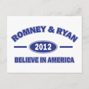Romney and Ryan 2012 Briefkaart