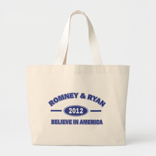Romney and Ryan 2012 Grote Tote Bag (Voorkant)