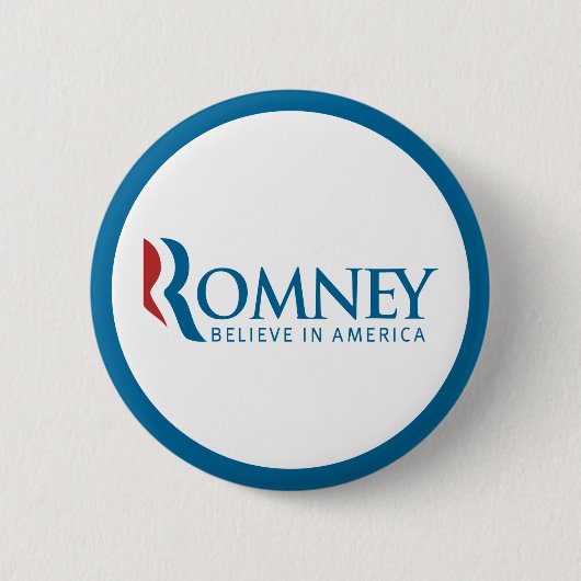 Romney Believe in America Button (Voorkant)