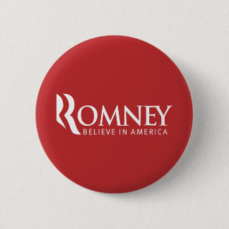 Romney Believe in America Button (rood)