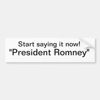 Romney Bumpersticker
