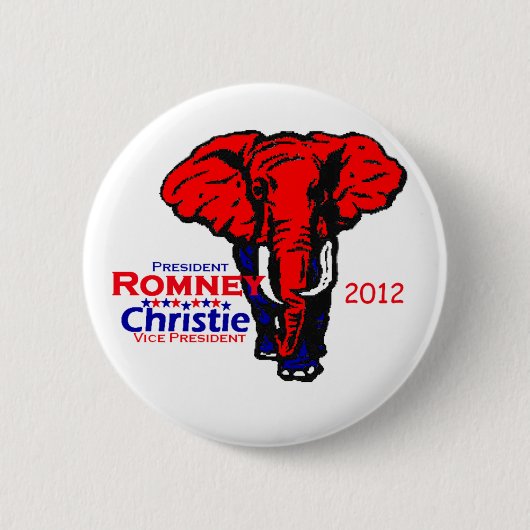 Romney Christie Ronde Button 5,7 Cm (Voorkant)