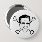 ROMNEY CROSSBONES.png Ronde Button 4,0 Cm (Voorkant /achterkant)