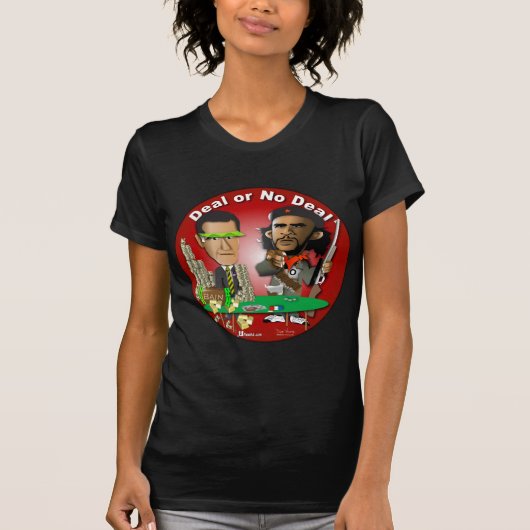 Romney en Che Obama T-shirt (Voorkant)