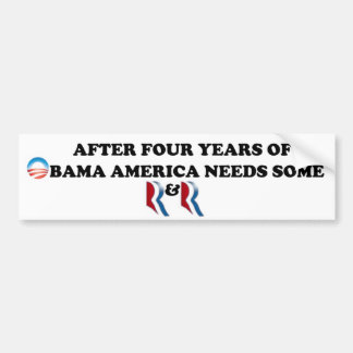 Romney en Ryan.  Amerika heeft in 2012 wat O&O nod Bumpersticker