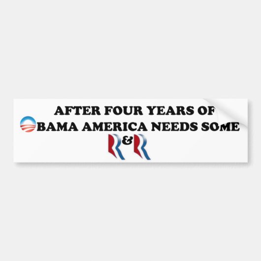 Romney en Ryan.  Amerika heeft in 2012 wat O&O nod Bumpersticker (Voorkant)