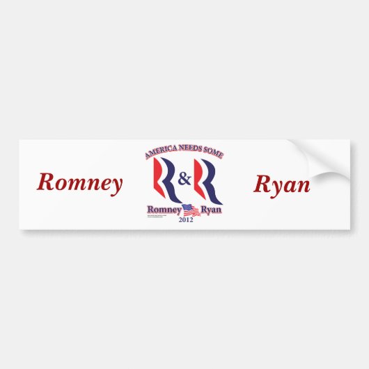 Romney en Ryan Bumpersticker (Voorkant)