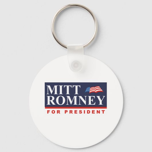 ROMNEY FOR PRESIDENT (Banner) Sleutelhanger (Voorkant)