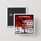 Romney gaffs multomap vol vrouwen vierkante button 5,1 cm (Voorkant /achterkant)
