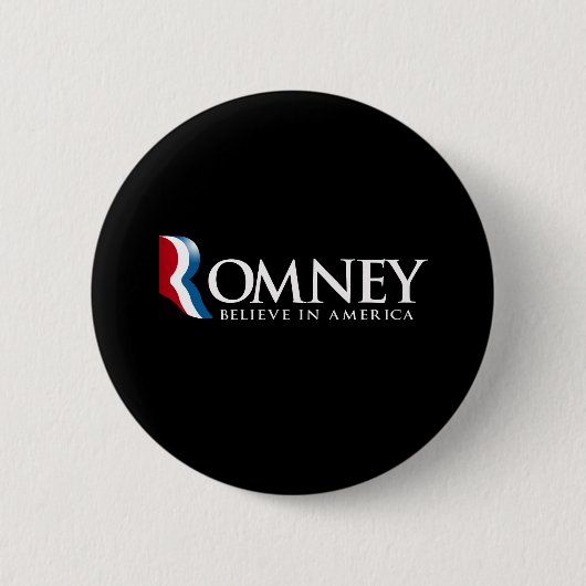 Romney - Geloof in Amerika - Ronde Button 5,7 Cm (Voorkant)