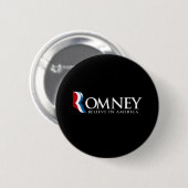 Romney - Geloof in Amerika - Ronde Button 5,7 Cm (Voorkant /achterkant)