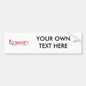 Romney - Geloof in Amerika (rood) Bumpersticker (Voorkant)