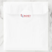 Romney - Geloof in Amerika (rood) Ronde Sticker (Tas)