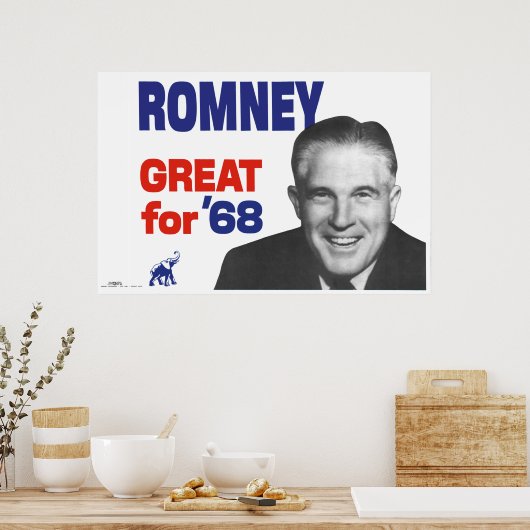 Romney—geweldig voor 68 poster (Keuken)