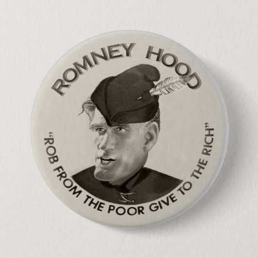 Romney Hood 2012 Ronde Button 7,6 Cm (Voorkant)