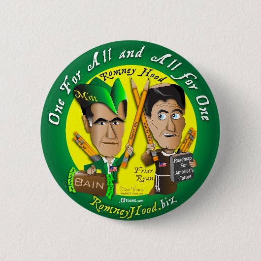 Romney Hood All-in-One Ronde Button 5,7 Cm (Voorkant)