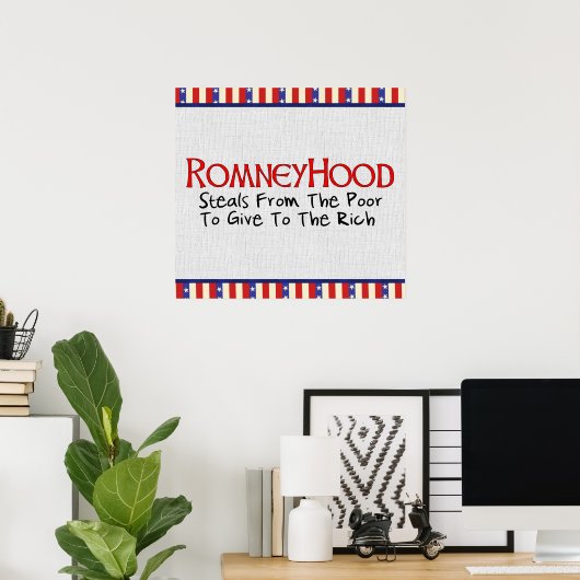 Romney Hood Poster (Thuiskantoor)