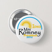 Romney IOWA Ronde Button 5,7 Cm (Voorkant /achterkant)