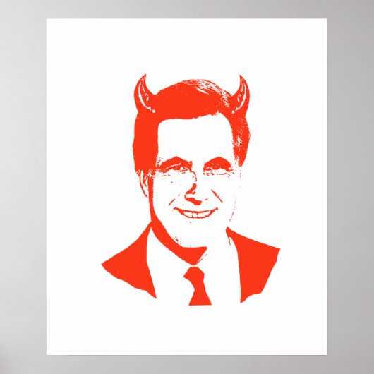 Romney is de duivel poster (Voorkant)