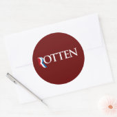 Romney is Rotten.png Ronde Sticker (Envelop)