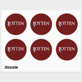 Romney is Rotten.png Ronde Sticker (Vel)