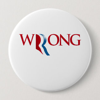 Romney is verkeerd ronde button 4,0 cm
