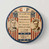 Romney & McKinley Ronde Button 7,6 Cm (Voorkant)