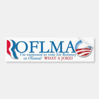 Romney/Obama ROTFLMAO Bumpersticker