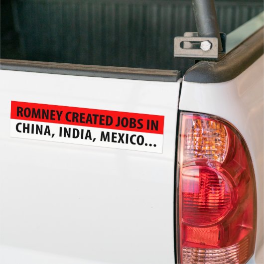 Romney Outsourcer, Chief Bumpersticker (Op Truck)