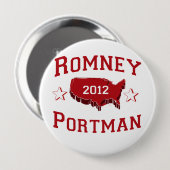 ROMNEY PORTMAN DELEGATES.png Ronde Button 4,0 Cm (Voorkant /achterkant)