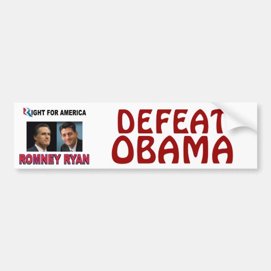 ROMNEY RIGHT.jpg Bumpersticker (Voorkant)